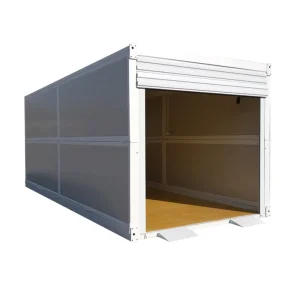 Foldable Steel Container Houses Modern Outdoor Garage Temporary Mobile Storage Construction Sites Rural Home