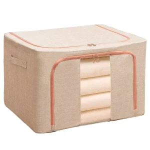 Foldable Wardrobe Storage Box Coarse Linen Storage Box Used to Organize Your Space