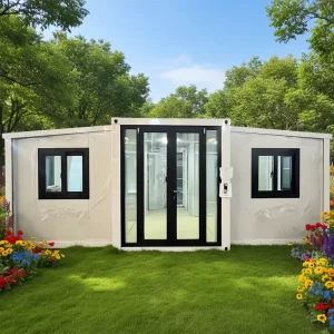Folding Container 15 Mins Quick Installation Prefab Construction Site Sea Containerized Houses