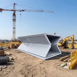 Folding Container House Quick Install Prefab Foldable Modular Container Home Portable Construction Site Cabin