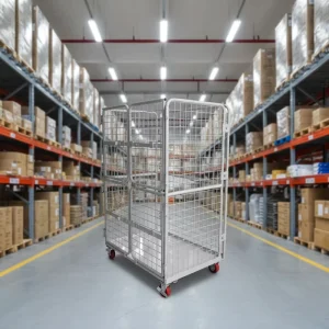 Folding Heavy Duty Industrial Platform Trolley Portable Hand Truck 500kg Capacity 5 inch Wheels for Supermarket Warehouse