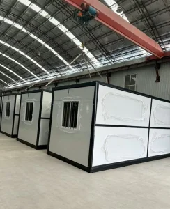 Folding House Container Home 20ft Prefabricated Construction Site Foldable Living House
