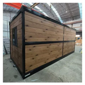 Folding Insulated 20ft Container Mobile Prefab Home for Entire House Moving Use with AC and Bathroom