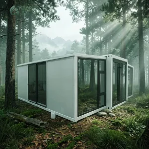 Folding Mobile Container House Modern Expandable Container Prefabricated Mobile Homes Tiny House Container Homes