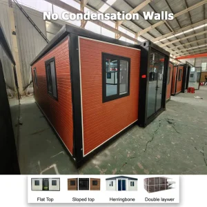 Folding Modular Container House 2 3 4 Bedrooms Prefabricated Office Coffee Shop Ready Made Home for Prefab Container Villa