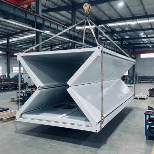 Folding Prefabricated Container House for Residential, Office, and Site Use
