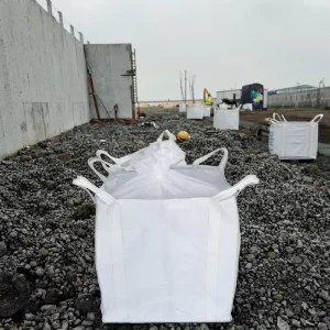 Food Grade 1000kg FIBC Jumbo Bag Breathable PP Woven Big Bag for Sugar Flour Rice, Recyclable 1 Ton Bulk Packaging Container