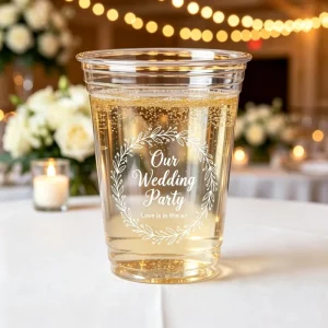 Food Grade Biodegradable PET Plastic Cold Drink Cup Frosted U Shape Clear Disposable Cups for Party Juice Soda Beverage Pack