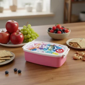 Food Grade Plastic Rectangle Custom Sublimation Lunch Box Blank Food Container