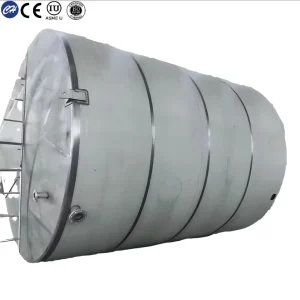 Food Grade SS304 Stainless Steel Double Wall Storage Tank CE ISO Certified Insulated Vessel with Pump for Milk Juice Oil Water