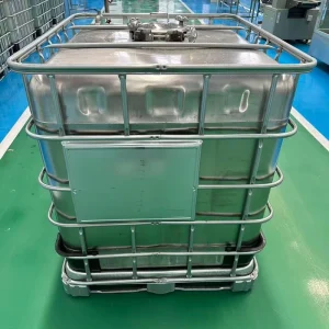 Food Grade Sanitary Stainless Steel & HDPE IBC Container 1000L Liquid Storage Tank for Beverage Dairy Edible Oil Liquid Nitrogen