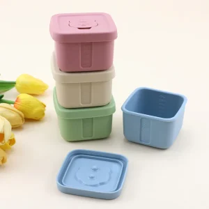 Food Grade Silicone Food Storage Box Leakproof Airtight BPA Free for Kids School Travel Microwave Dishwasher Safe