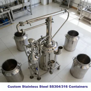 Food Grade Stainless Steel 304/316 Pressure Vessel Storage Container Tank 10000L Automatic Custom Size and Design Barrel