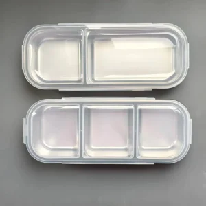 Food Portal Compartments Dividers Lunch Box Leak Proof Easy Portable Container Box Food Storage