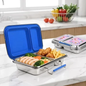 Food Storage Container Zero Waste Compartmental Dishwasher Safe Easy Clean Food Grade Stainless Steel Lunch Boxes