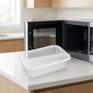 Food grade Recyclable Bulk 22oz 650ml Clear Disposable Food Box with Lid for Microwaveable Salad Pasta Restaurant