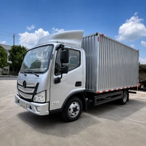 Foton 4 5 Tons 4X2 Enclosed Food Vehicle Dry Cargo Van Box Truck for Sale