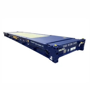 Four Fixed Corner Steel Structure Flat Rack Shipping Container