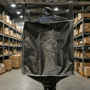Four-Loop Internally Reinforced U-Panel FIBC Bag with Cross Corner Construction
