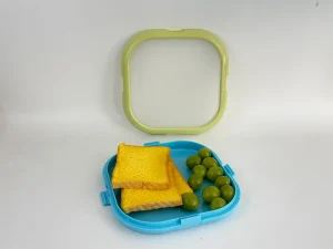Fresh-Keeping Silicone Square Food Storage Box Leak Proof Food Grade Portable Household Containers