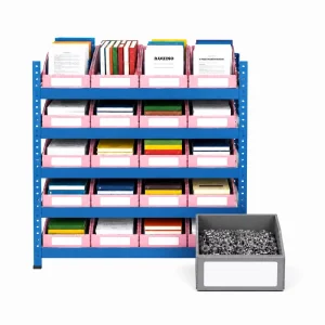 Front Opening Warehouse Bins Plastic Corflute Corrugated Stackable PP Coroplast Hollow Sheet Storage Box Clothing Picking Bin
