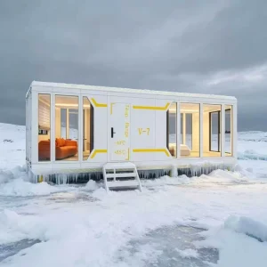 Full Aluminum Capsule House Modular Prefab Apple Cabin Cold Area Snowstorm Resistance Thermal Insulation