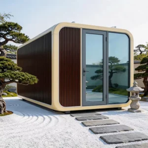 Fully Equipped Apple Cabin Luxury Space Pod Prefab Tiny House for Outdoor Glamping Holiday Resort Use