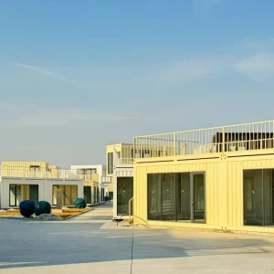 Fully Furnished Modular Steel Container House Double Layered Breathable Design for Office Shop Customizable Sizes (20ft 40ft)