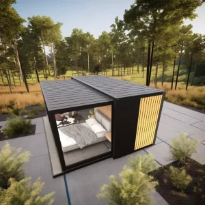 Fully Furnished Shipping Container Home 40 Feet Modern Style Prefab Container House
