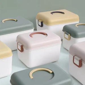 Fun Airtight Moisture Proof PP Storage Box Injection Molded Handle Portable Medicine Snacks Building Blocks Clothes Bin 10 20L
