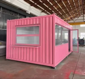Galvanized Container House Frame Insulated Wall SPC Flooring Fully Finished Luxury Modular Prefabricated Shop Container Kiosk