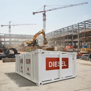 Generator Base Double Wall Fuel tank Carbon Steel 14000L 17000L Bulk Fuel Service Equipment UL142Listed Diesel Storage Pump