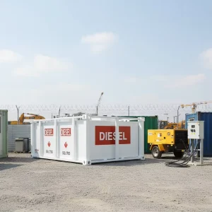 Genset Base Frame Cube Tank 5000L 17000L 4400Gal Storage Diesel for Generator Set with Pump and Valves UL142 Certified