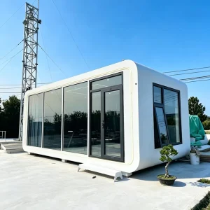 Glamping Pod Modern Eco Friendly Durable for Tropical Island Beach Resort Insulated Soundproof Weatherproof Apple Cabin
