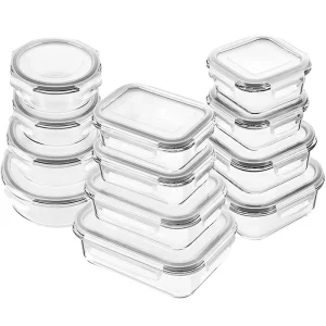 Glass Bento Lunch Box Airtight Food Storage Container High Capacity BPA Free