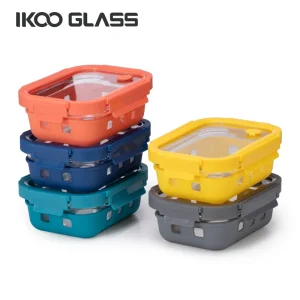 Glass Food Storage Container Set with Lids for Lunch Boxes