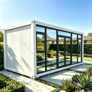 Glass Wall Prefabricated Container House Luxury Modular Home for Scenic View Resort Granny Pod
