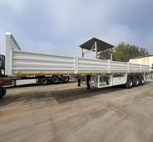 Grain Transport Trailer Can Transport Containers at the Same Time 3 Axle Transport Cargo Trailer