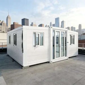 Grandma House 20×40 Feet Expandable Container 2 Bedroom Prefabricated Portable Mobile Home for Hotel Apartment Use