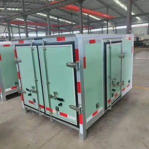 H100 Closed Van Body Dry Truck Box Coated Steel XPS Foam High Efficiency 1 Year Warranty