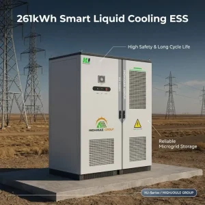 HJ Customized 100kW 261kWh Liquid Cooled Energy Storage Cabinet for Commercial Peak Shaving Energy Storage System