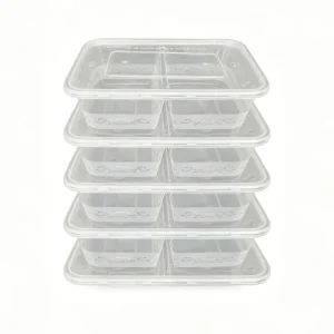 Heat Cold Resistant Double-layered Food Container BPA-free PP Material Safe for Microwave Heating Refrigerator