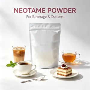 Heat Stable Neotame Powder 7000-13000X Sucrose Sweetness Flavor Enhancer for Bakery Biscuit Chewing Gum Confectionery Supply