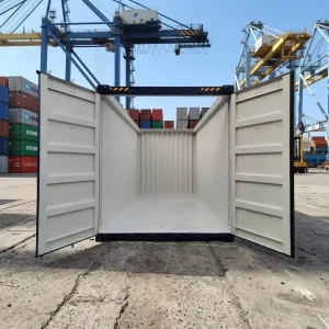 Heavy Duty 20FT OT ISO Standard Steel Cargo Open Top Shipping Container with Tarpaulin Cover