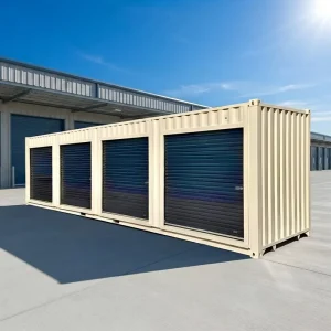 Heavy Duty 20ft 40ft Customized Steel Storage Container with Roller Shutter for Warehouse Self Storage or Equipment Protection