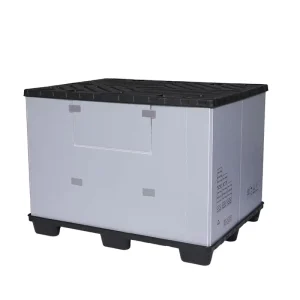Heavy Duty Bulk Container Large Bulk Pallet Container Foldable Plastic Pallet Box Storage Box