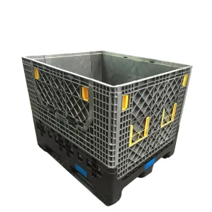 Heavy Duty Collapsible Plastic Pallet Box Large Bulk Containers for Logistics