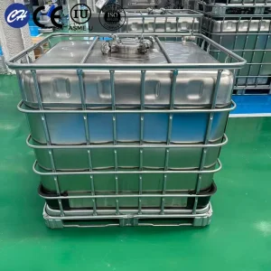 Heavy Duty Corrosion Resistant 1000L Stainless Steel & HDPE IBC Storage Tank for Long term Liquid Storage ASME CE Certified