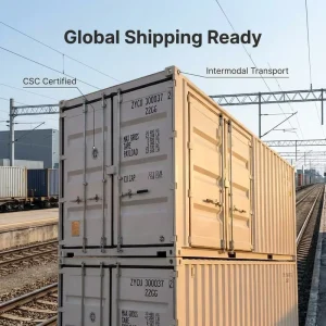 Heavy-Duty Corrosion-Resistant Steel 20ft Open-Side Storage Shipping Container for Warehouse Logistics