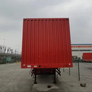 Heavy Duty Dry Van Transport Semi Trailer Triple Axles Sealed Cargo Container Box Stable Chassis for Express Logistics Business